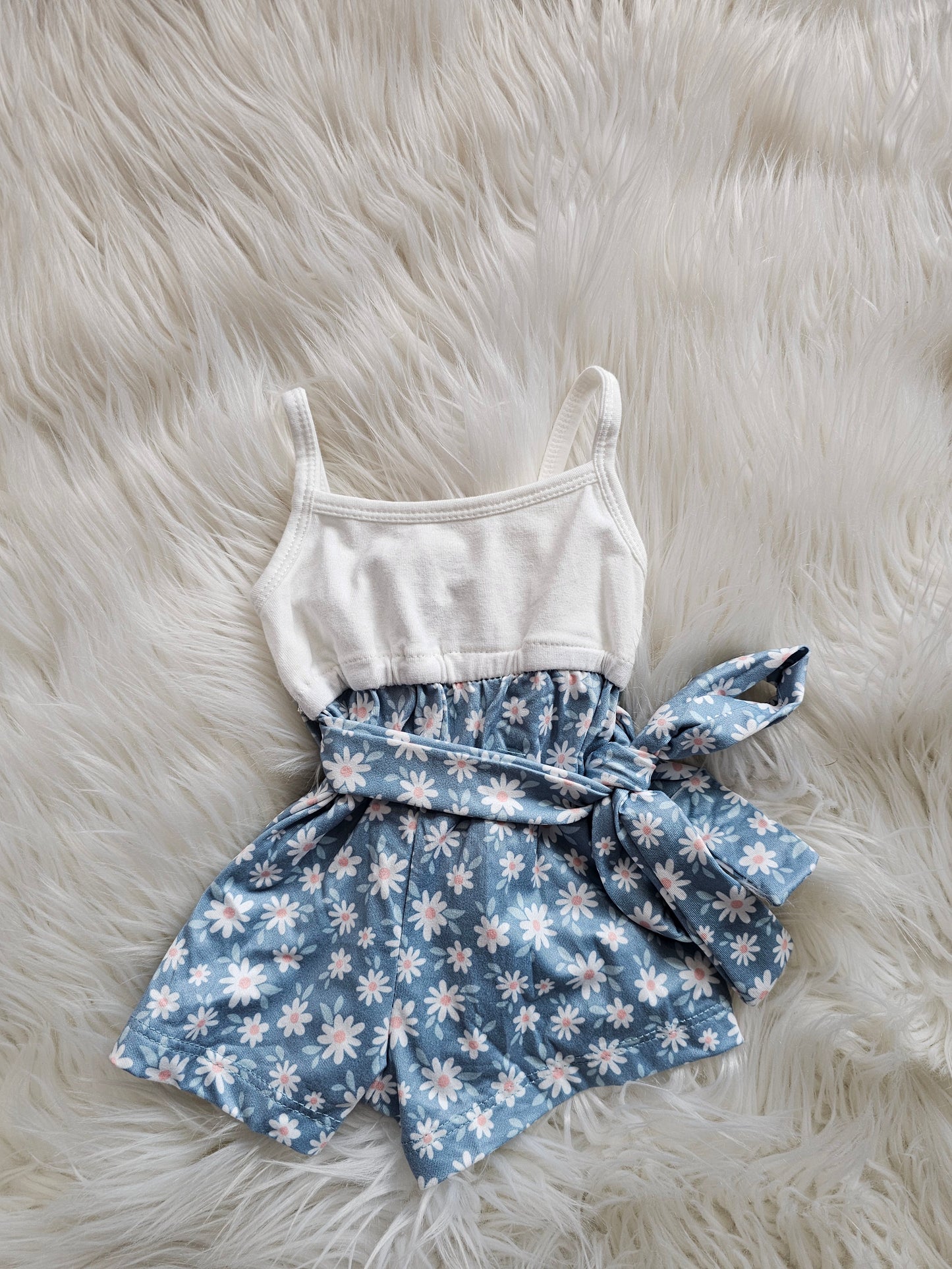 Betty Camisole Romper Flower