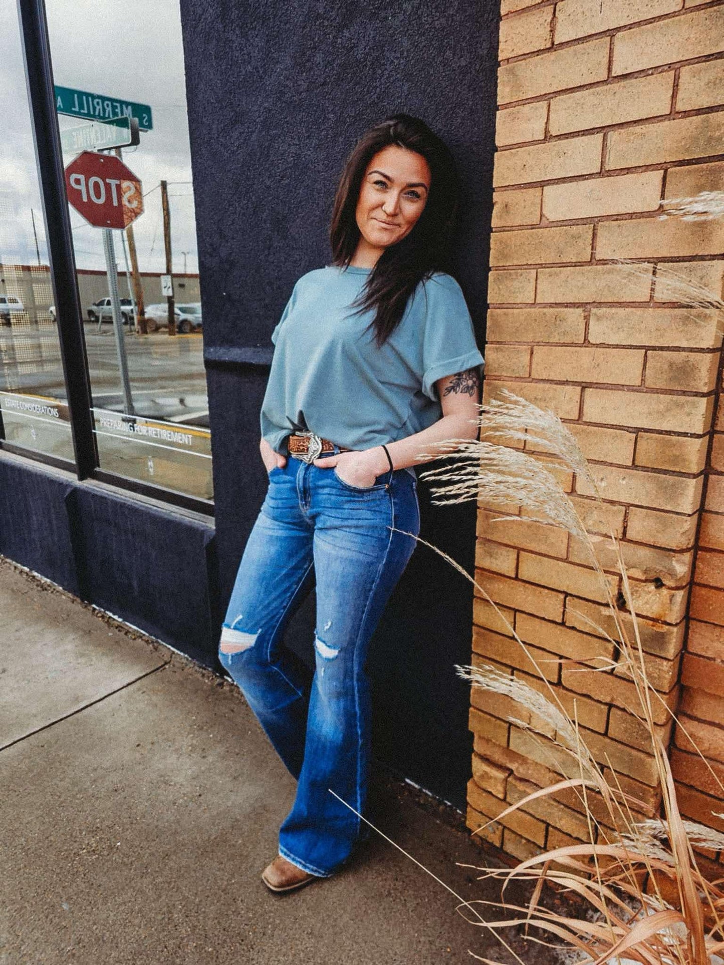 Erika Dark High Rise Super Flare